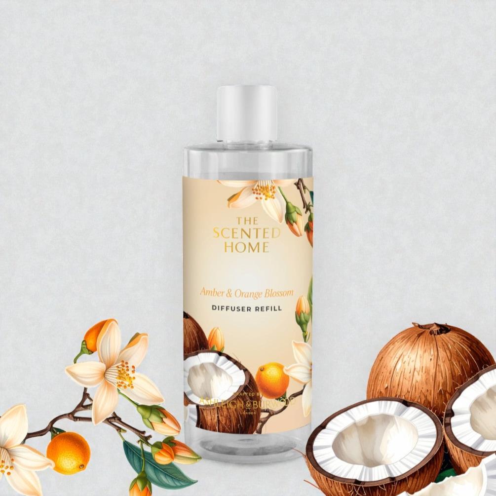 Ashleigh & Burwood Amber & Orange Blossom Reed Diffuser Refill 300ml Extra Image 1